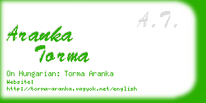 aranka torma business card